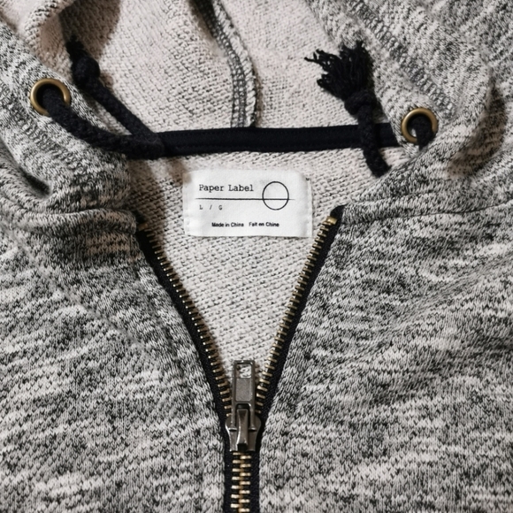 Paper Label Hoodie Cardigan - Picture 10 of 13